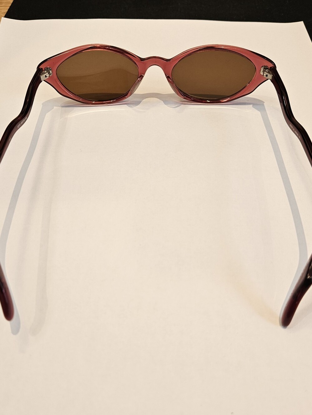 Martine Sitbon 6210 Cat Eye Oval Eyeglass Frames Burgundy 49-18-145 Japan READ